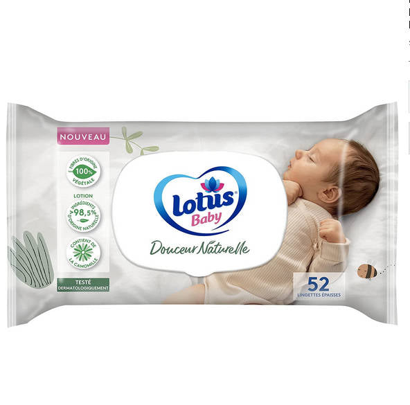 Lotus Baby Douceur Naturelle - 12*52 lingettes – Nature Linking
