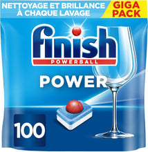 Charger l&#39;image dans la galerie, Finish Pastilles Lave-Vaisselle Powerball Comprimé Sans parfum - 100 Tablettes Lave-Vaisselle