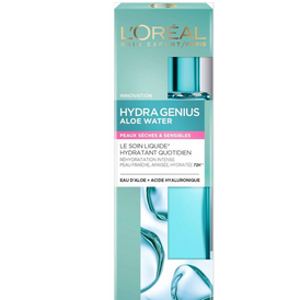 L'Oréal Paris Hydra Genius Hydratant Liquide Visage 72h pour Peaux Sèches et Sensibles - 70ml