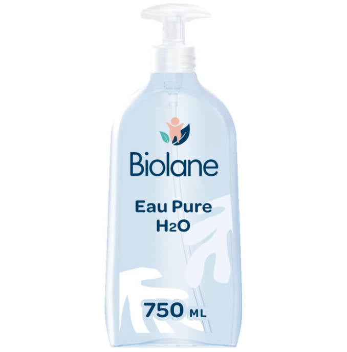 Biolane Eau Pure H2O Sans rincer 750 ml - lot de 2