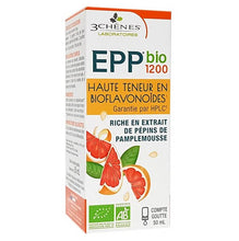 Charger l&#39;image dans la galerie, Les 3 Chênes EPP1200 BIO Extrait Pépins Pamplemousse 50 ml