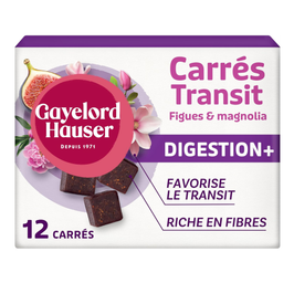 Gayelord Hauser Carres de Transit Figues et Fibres Diététique 12 Carrés - lot de 2