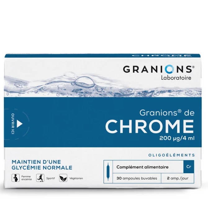 GRANIONS de Chrome 30 ampoules - lot de 2
