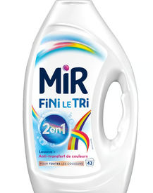 Lessive Mir Fini le Tri 2en1 43 lavages - lot de 2