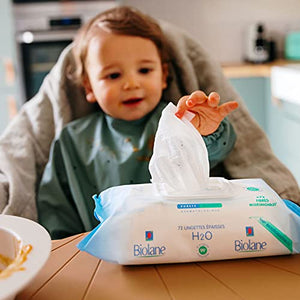 Biolane - Lingettes nettoyantes H2O pour bebe - Peaux sensibles - 72  lingettes epaisses - Cdiscount Puériculture & Eveil bébé