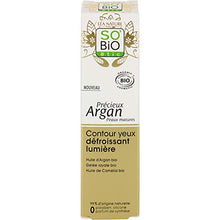 Charger l&#39;image dans la galerie, SO&#39;BIO ÉTIC Contour Yeux Défroissant Lumière Précieux Argan Peaux Matures - Nature Linking