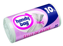 Charger l&#39;image dans la galerie, Handy Bag  Rouleaux de 20 Sacs Poubelle 10 L, Pour Salle de Bains, Fermeture a Liens Hermetique, Resistant, Anti-Fuites, 34 x 40 cm, Blanc - Lot de 4 - Nature Linking