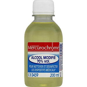 Mercurochrome - Alcool Modifié 70% Vol - 200Ml - Lot De 4 - Vendu Par Lot - Livraison Gratuite En France - Nature Linking