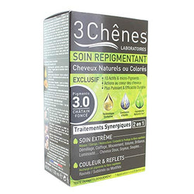 Les 3 Chênes Soin Repigmentant Cheveux Naturels ou Colorés - 5.7 Châtain Clair Marron - Nature Linking