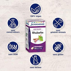 JUVAMINE Aide Transit Rhubarbe 100 comprimés