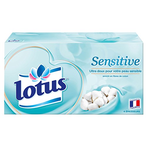 Lotus Sensitive - Boîte de Mouchoirs (4 Boîtes de 80 Mouchoirs) - Nature Linking