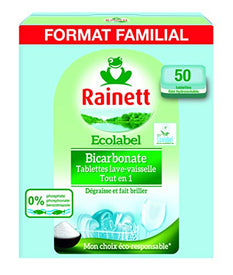 Rainett Lave Vaisselle Tout en 1 Ecologique 50 Tablettes - Lot de 2 - Nature Linking