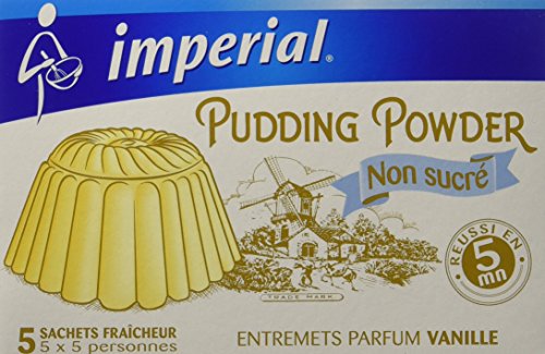 Imperial Pudding Powder Préparation Pour Pudding Non Sucré Vanillé 5 Sachets Fraîcheur Pour 5 Personnes - Lot de 6 - Nature Linking