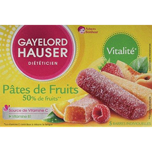 Gayelord Hauser Diététicien Pâtes de Fruits Énergie 125 g - Lot de 6 - Nature Linking