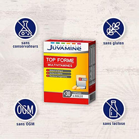JUVAMINE - TOP FORME MULTIVITAMINES, 30 comprimés à avaler - Nature Linking