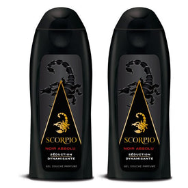 Scorpio - Gel Douche Homme - Noir Absolu - 250 ml - Lot de 2 - Nature Linking
