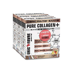 ERIC FAVRE® - Pure collagen+ - 3 * 10 doses - saveur pêche citron - Nature Linking