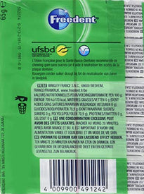 FREEDENT Menthe en stick