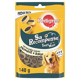 PEDIGREE Sa Récompense - Mini Bouchées au Bœuf et Fromage - lot de 6 - Nature Linking