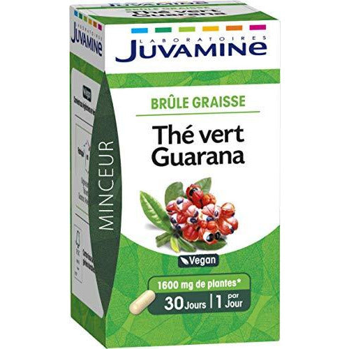 Juvamine JUVAMINE BRULE GRAISSE - THE VERT GUARANA 1600mg, 30 gélules - Nature Linking