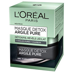 L’Oréal Paris – Masque Détoxifiant Pour Le Visage – Argile Pure – 50 ml - Nature Linking