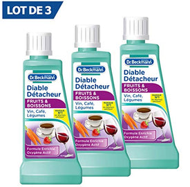 Dr. Beckmann Set de 3 Diable Détacheur Fruits & Boissons 50 g 3 Unités - Nature Linking