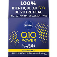 Charger l&#39;image dans la galerie, NIVEA Q10 Power Soin de Nuit Anti-Rides +Fermeté (1x50ml), crème anti-âge enrichie en Q10 &amp; 10X plus de créatine, crème hydratante, soin visage femme régénérant - Nature Linking