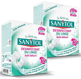 Sanytol 33636100 Desinfectant Linge anti-odeurs Tablettes x 10 - lot de 2 - Nature Linking