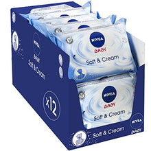 Charger l&#39;image dans la galerie, Nivea Baby Soft &amp; Cream Lingettes Bébé - 12*63 Lingettes