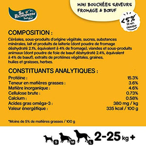 PEDIGREE Sa Récompense - Mini Bouchées au Bœuf et Fromage - lot de 6 - Nature Linking