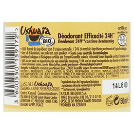 Ushuaïa - Déodorant Femme Bille Polynésie Parfum Vanille Bio Efficacité 24h - 50 ml - Lot de 3 - Nature Linking