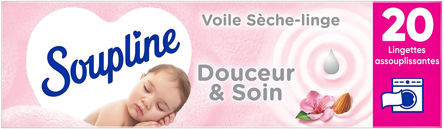 SOUPLINE - Voiles Sèche-Linge Adoucissants Douceur & Soin 20 Lingettes –  Nature Linking