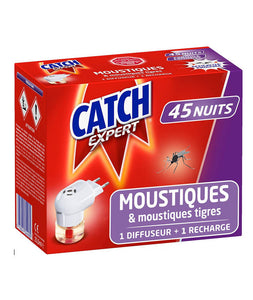 CATCH Expert Diffuseur Electrique Liquide Anti-Moustique - 45 Nuits - lot de 3
