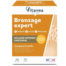 Vitavea Autobronzant complément alimentaire - Effet bonne mine visage et corps - 30 Jours