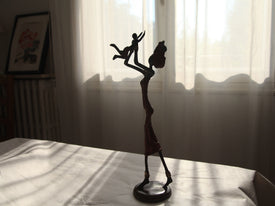 Sculpture en bronze Mère et Enfant - Hauteur 33/35CM