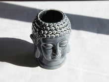 Charger l&#39;image dans la galerie, Cache-pot tête de bouddha en céramique couleur bleu- hauteur 20CM
