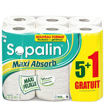 Charger l&#39;image dans la galerie, Sopalin Essuie-Tout Maxi Absorb 6 Rouleaux