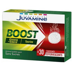 Juvamine - BOOST Ginseng Taurine, 30 Comprimés Effervescents - Nature Linking