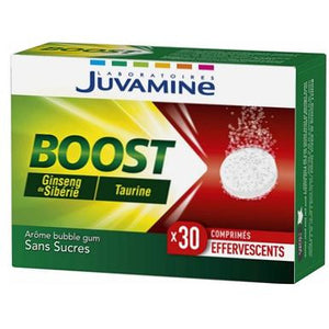 Juvamine - BOOST Ginseng Taurine, 30 Comprimés Effervescents - Nature Linking