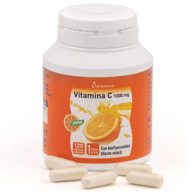 Plameca Vitamine C 1000mg - Blanc et Orange 100g - 120 Capsules
